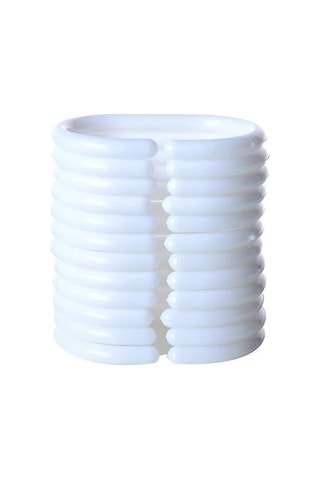 Banyo Perdesi 1x120x200 Tek Kanat Duş Perdesi Halka Hediyeli Duşakabin Perdesi 3391 Beyaz