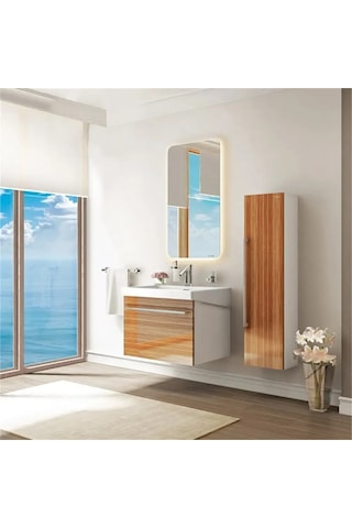 Creavit Ep080-epic 80 Cm Beyaz Etajerli Lavabo Beyaz