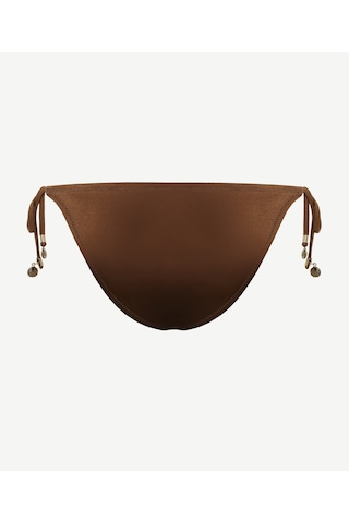 Yargıcı Boncuk Detaylı Bikini Altı 25ykbw1018b 003 Kahverengi