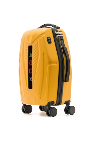 Missidea Siber Led Ekranlı Akıllı Valiz Sarı Kabin Boy +powerbank Hediyelidir