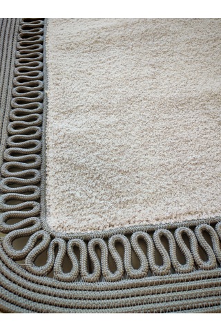 Nakkaş Home Peluşlu Jüt Gri Seccade 60x120 Yumuşak Dokulu Kaydırmaz Taban