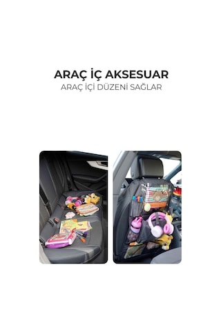 Araba Koltuğu Koruyucu Ve Düzenleyici Organizer