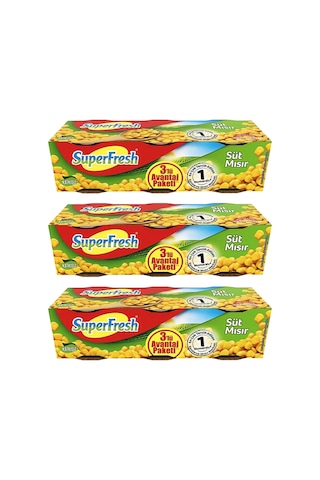Superfresh Mısır Konserve 3'lü 3 x 200 G