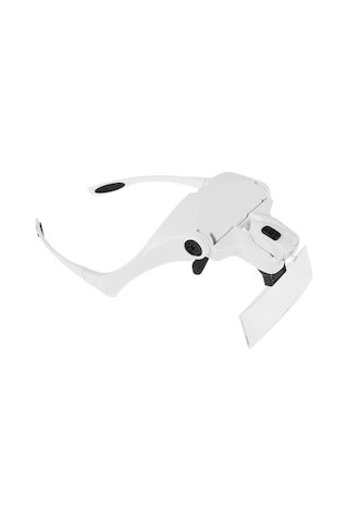 5 Lens 1.0x-3.5x Büyüteç Gözlük - Beyaz - 2 Led Işıklı Um129790-1 Yurt Dışından