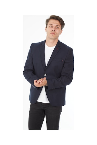 Sposo 5100 Dar Kalıp İki Düğme Lacivert Erkek Blazer Ceket Lacivert