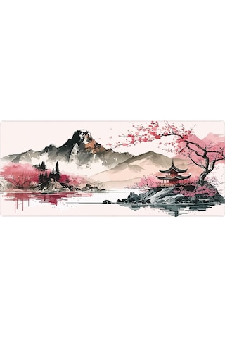 Porge Gaming Mouse Pad 80x30 Mouse Pad Xxl Büyük Oyuncu Ofis Mause Pad Mousepad Sarı - Pembe, 80x30 Cm