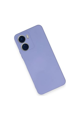 Newface Vivo Y16 Kılıf Nano İçi Kadife Silikon - Lila