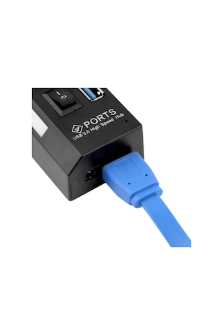 4 Port Usb 3.0 Çoklayıcı Çoğaltıcı Hub Anahtarlı Işıklı 4579P