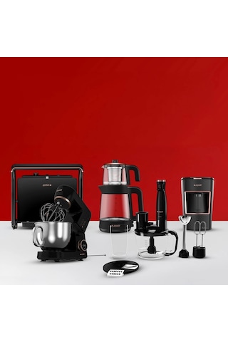 Arçelik Siyah Mutfak Makineli Resital Set Çok Renkli