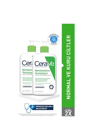 Cerave Nemlendiren Temizleyici 473 Ml- 2 Adet- Skt: 12 M