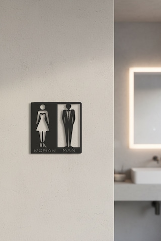 Wc Tabelası, Tuvalet Levhası, Kadın Erkek Tabela, Yönlendirme Levhaları 35