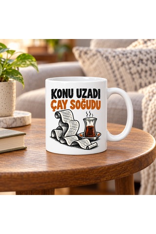 Kahveci.store Kısa Toplantı Tasarımlı Porselen Kupa - Model 782 22