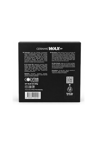 Codetha Ceramic Wax 2.0 Premium Edition Seramik Wax Boya Koruma