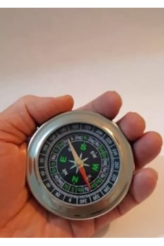 Çelik Pusula Profesyonel - Mini Cep Pusulası