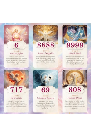 Melek Sayıları / 70 Kart Numeroloji Tarot Kehanet Destesi