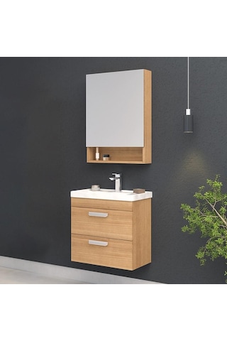 Orka Nova 60 Cm Mdf Morgana Kiraz Banyo Dolabı Takımı Çok Renkli