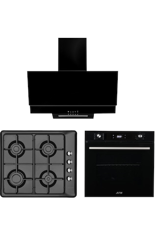 Eminçelik ve AFM Tech Turbolu 31 222 + FM7700 + FM3250 Ankastre Set Siyah