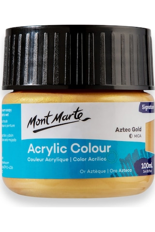 Akrilik Renkli Boya Signature 100ml - Aztec Gold Çok Renkli