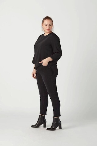 Moda Berray P001s Düz Renk Tam Kalıp Dar Paça Kot Pantolon Siyah Siyah