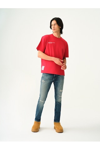 Loose Fit Erkek Tshirt K.kol kırmızı