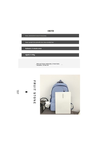 Sırt Çantası Erkek Üst Düzey Büyük Kapasiteli Sırt Çantası Lise Öğrenci Çantası Üniversite Öğrencisi Basit Gündelik Kırmızı - Gri