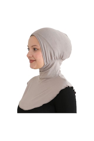Modish Group Kadın Boyunluklu Hijab Tesettür Pratik Spor Bone - Sarı Açık Vizon