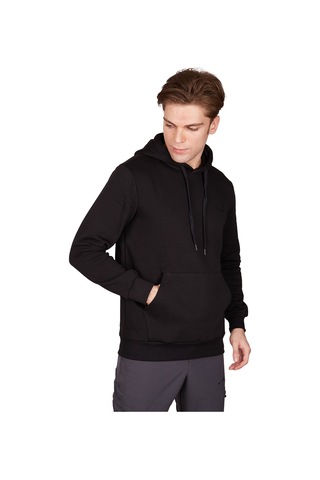 Alpinist Stream Erkek Kapşonlu Sweatshirt Siyah