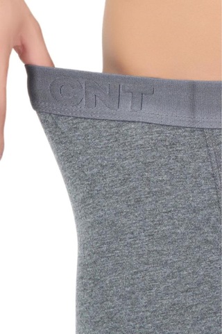 Cnt Erkek Likralı Boxer Özel Kutusunda Premium Boxer Antrasit Antrasit
