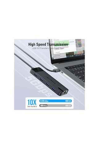 Lemorele Tc93 10 İn 1 Type-c Hub Çoklayıcı Multiport Dock Station - Gigabit Ethernet Rj45 , 4k Hdmı Görüntü, 100w Pd Hızlı Şarj Adaptör