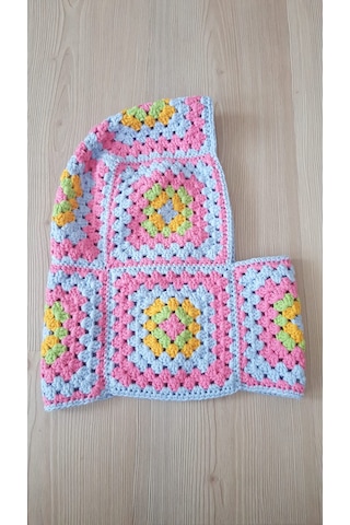 Balaclava Pembe Mavi Çok Renkli