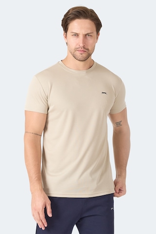 Slazenger Omar Ktn Erkek Ekru Tişört Ekru