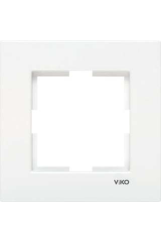 Viko Karre Beyaz Tekli Çerçeve - 90960200 Viko Karre Beyaz Tekli Çerçeve - 90960200