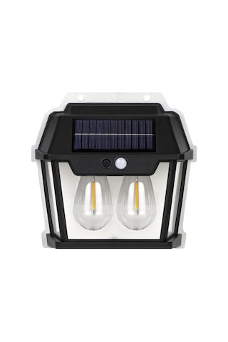 Büro Ev Ofis Bahçe Aydınlatması İçin Outdor Işık Solar Güneş Enerji Şarjlı Lamba Açık Gri