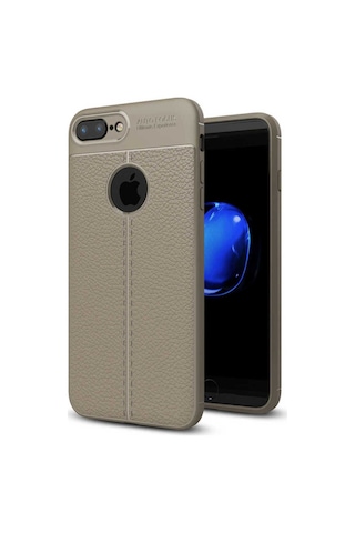 Apple Uyumlu iPhone 7 Plus Kılıf Zore Niss Silikon Kapak Gri