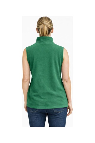 Mekaizen Unisex Polar Yelek Fermuarlı 3 Cepli Yumuşak Polar Kumaş, Sıcak Tutma Özellikli Yeşil