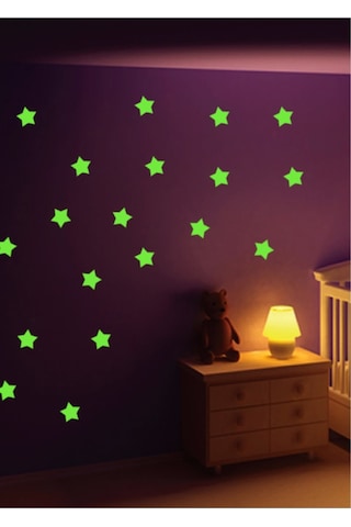 Kenpazar Yapışkanlı Fosforlu Yıldız Çok Renkli