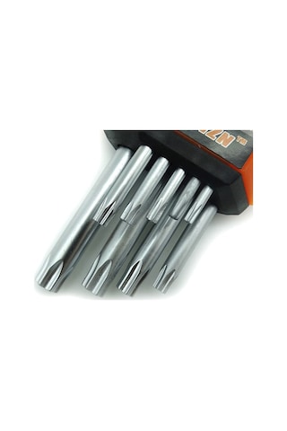 9 Parça Yıldız Alyan Seti Profesyonel Torx Delikli 1 Set Uzun Yıldız Alyan Seti N11.6907