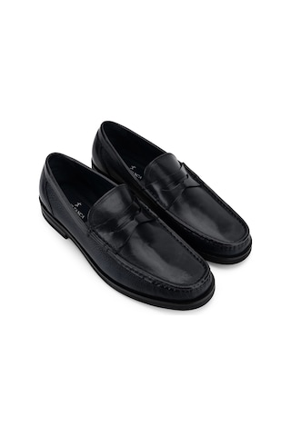 Tamer Tanca Erkek Hakiki Deri Lacivert Loafer Ayakkabı 1008 01987 Erk Ayk Sk23/24 Lacı Bfl/lacı Gyk Lacivert