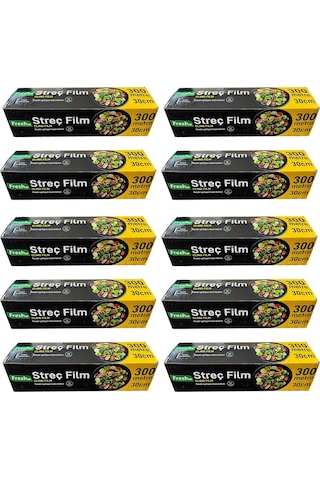 Fresh-Up Şeffaf Mutfak Rulo Streç Film 10 Paket 30 CM x 300 M