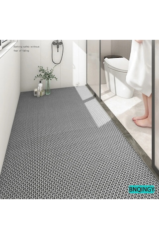 Banyo Duş Havuz- Z Mat Petek Kaydırmaz Pvc Paspas Gri En 90 X1mt