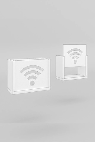 Modem Saklama Kutusu 15x23x11