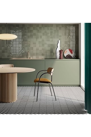 VitrA 15x15 Retromix Siyah-beyaz Mat Porselen Karo K94845700001vte0
