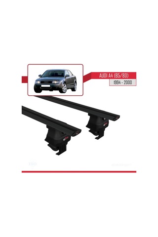 Audi A4 B5/8d 1994-2000 Arası İle Uyumlu Ace-4 Ara Atkı Tavan Barı Siyah