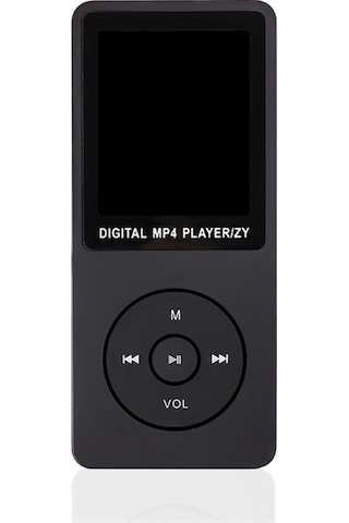 Xindoker 1.8 İnç Tft Ekranlı Multimedya Çalar - Radyo, Kayıt, E-kitap Desteği, 64g Tf Kartlı, Siyah Usb 2.0, 450mah Pil