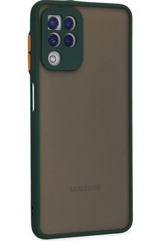 Tedar Samsung Galaxy Uyumlu A22 Kılıf Montreal Silikon Kapak - Yeşil Najmaddin Standart