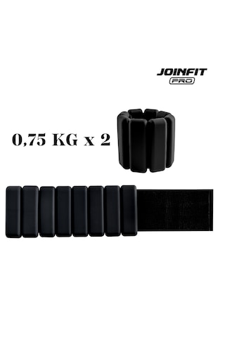 Joinfit El Ve Ayak İçin Bilek Ağırlığı 0,75 Kg 2 Adet Siyah