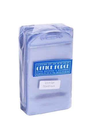 Office Force 54X86 Mm Dikey Standart Kart Poşeti