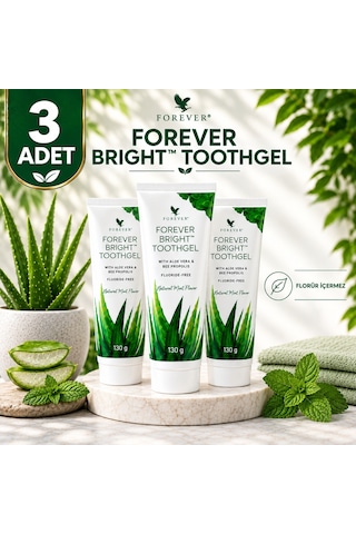Forever Bright Aloe Vera Özlü Diş Macunu 3 x 130 G
