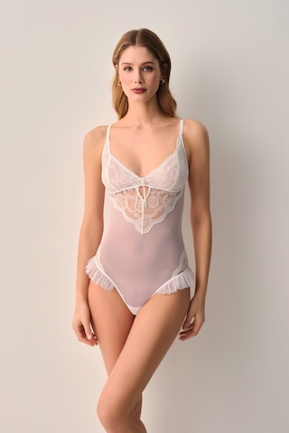 Suwen Vivienne Dantelli Body St4450612036 Ekru