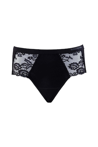 Blackspade 1311 Kadın Pamuk Yüksek Bel Dantelli Külot-siyah Siyah
